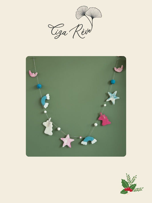 "Guirlande pour une petite fée Licorne"